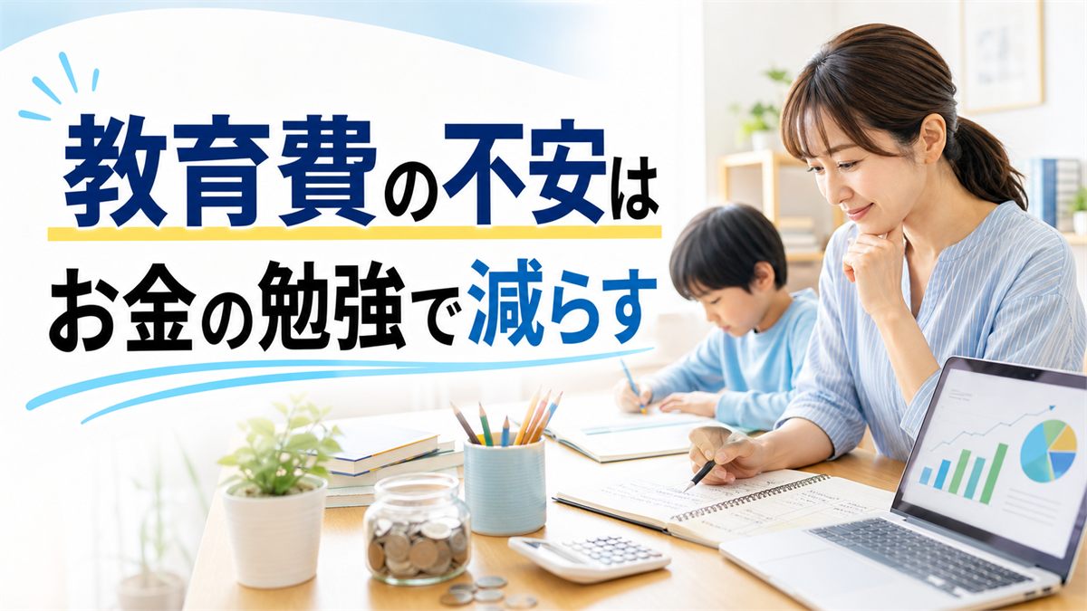 子どもの教育費が不安な親向けの記事