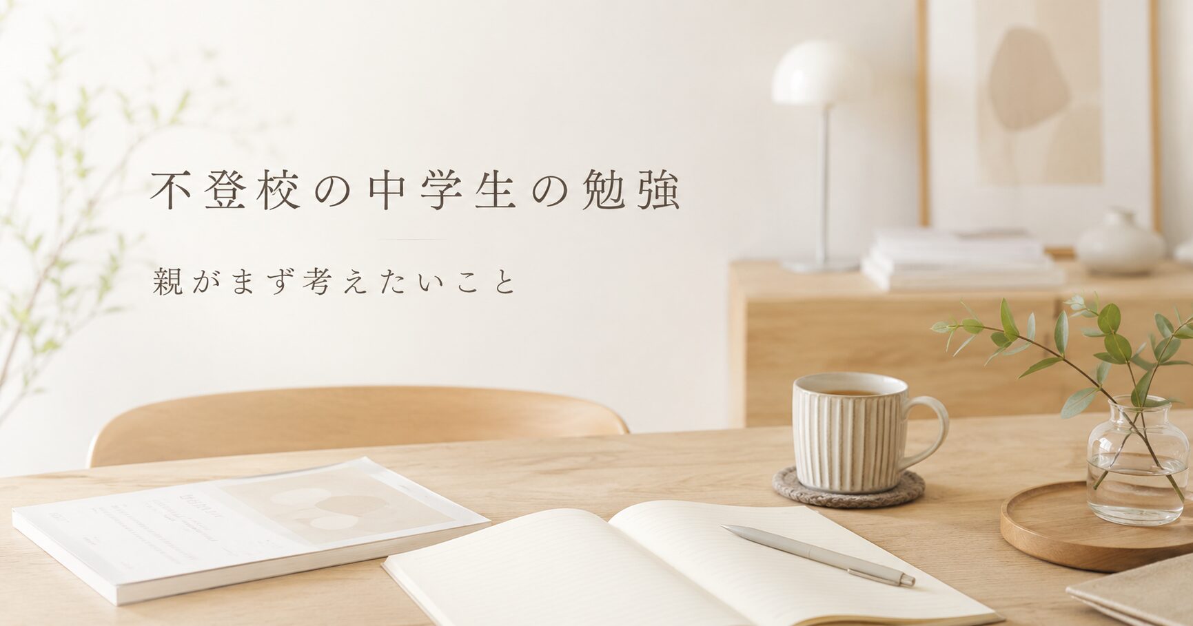 不登校の中学生の勉強を支える保護者