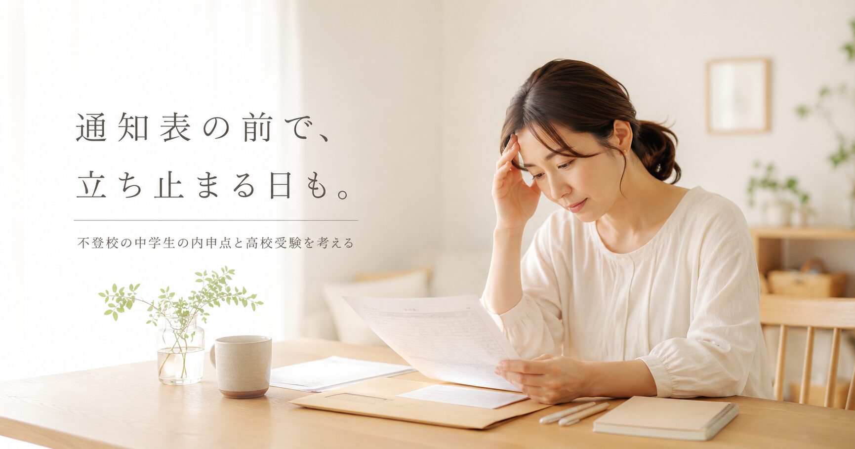 通信制高校の卒業後の進路を考える保護者と子ども