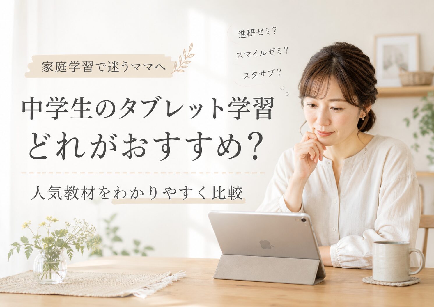 中学生のタブレット学習おすすめ比較