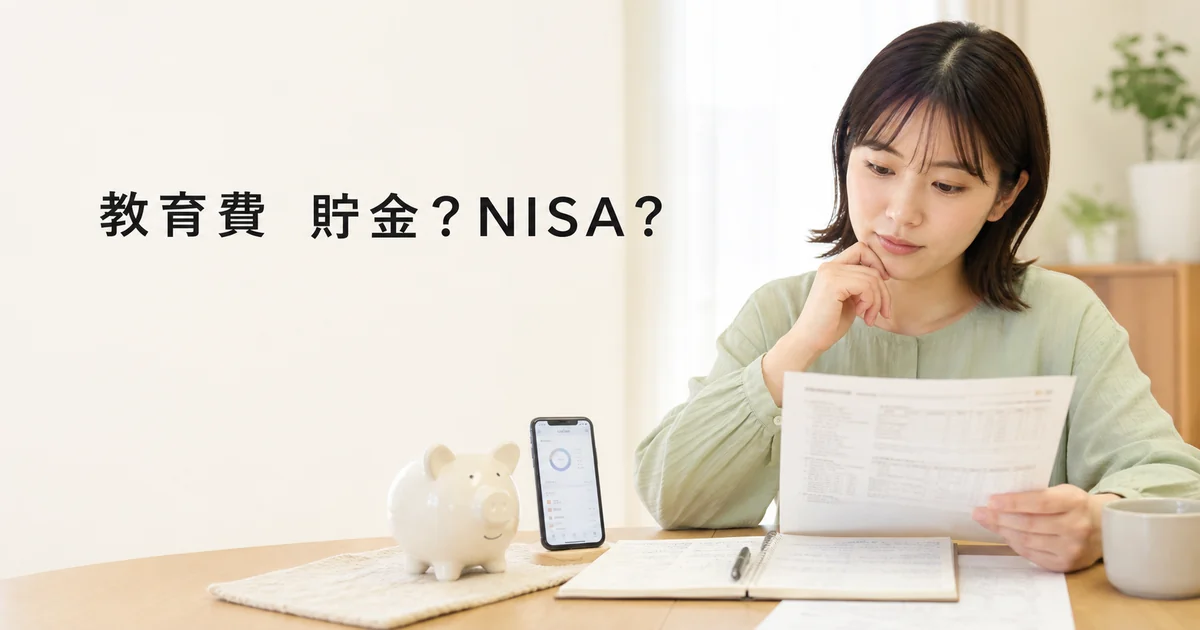 教育費は貯金とNISAどっち？