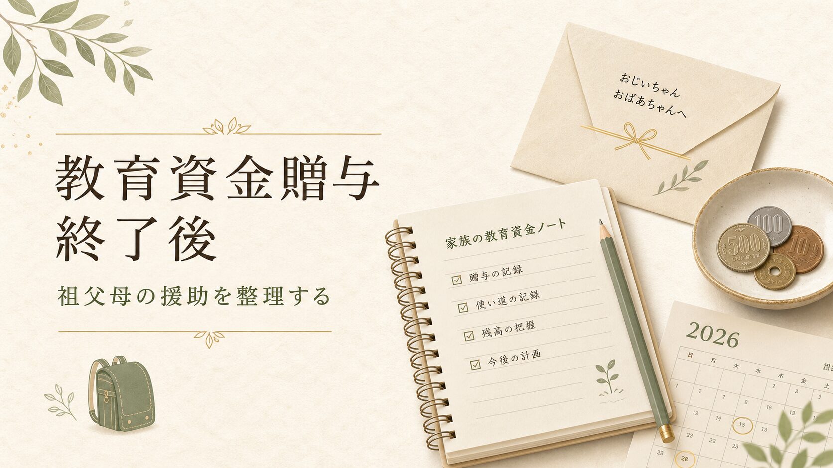 教育資金一括贈与の非課税は終了後どうする？祖父母援助と教育費準備の注意点