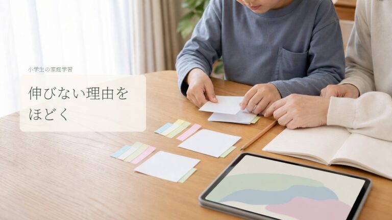 小学生の通信教育で成績が上がらない原因|教材を変える前の確認事項のアイキャッチ