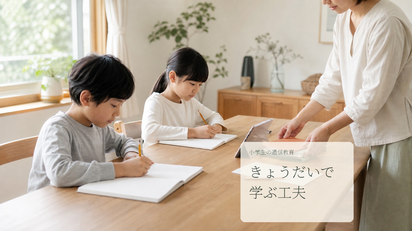 小学生通信教育の兄弟利用と料金