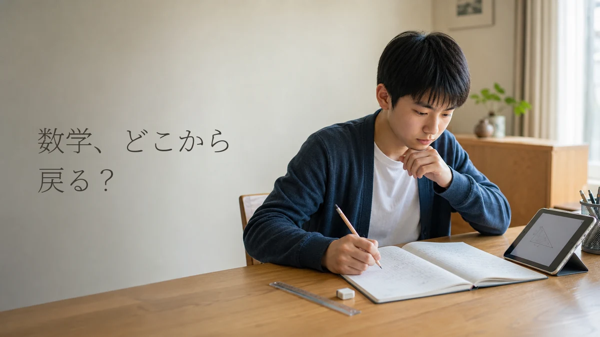 数学が苦手な中学生の通信教育｜戻り学習と教材の選び方