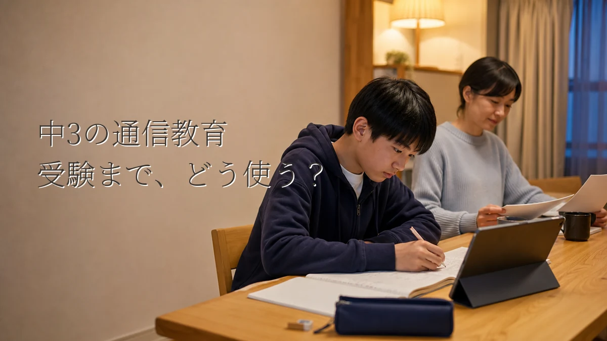 中学3年生向け通信教育を比較する保護者