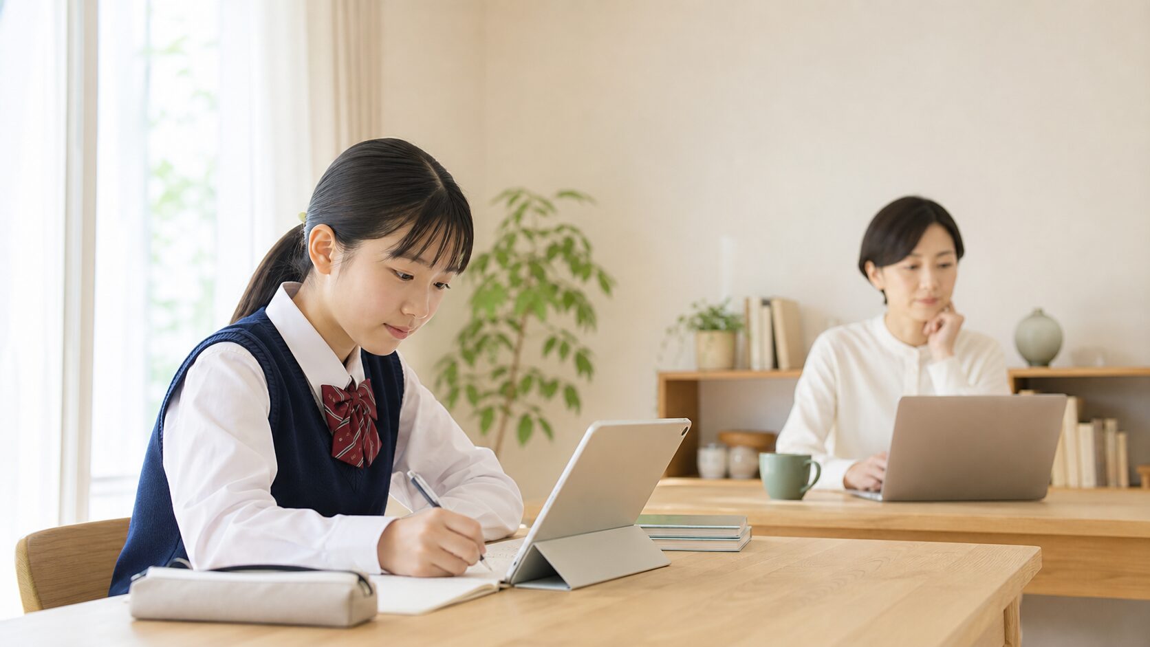 親が勉強を管理できない家庭に向く通信教育