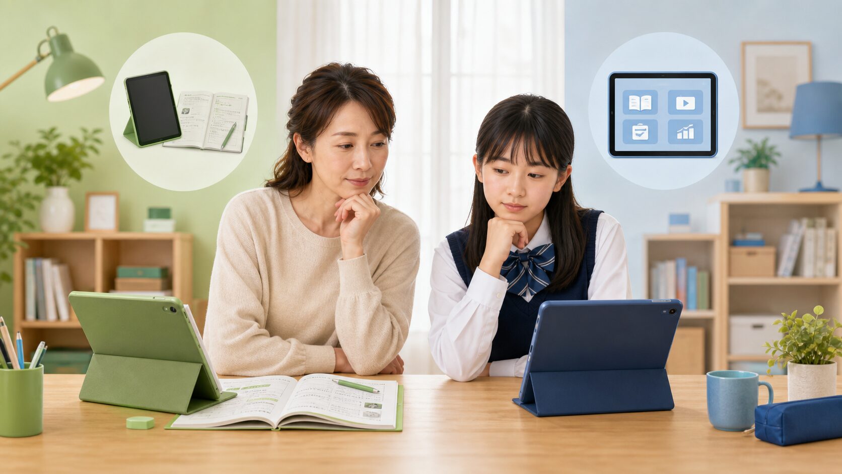 進研ゼミとスマイルゼミはどっち？中学生の点数・性格別に徹底比較