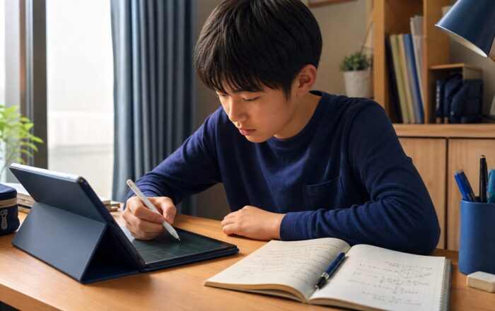 スマイルゼミ中学生コースの学習イメージ