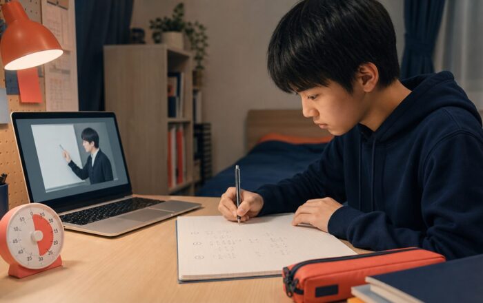 スタディサプリ中学講座の学習イメージ